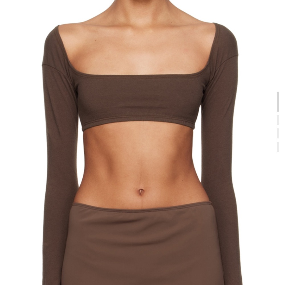Brand new unopened El Tigre/ Chiquito crop top from Gil Rodriguez in chocolate
